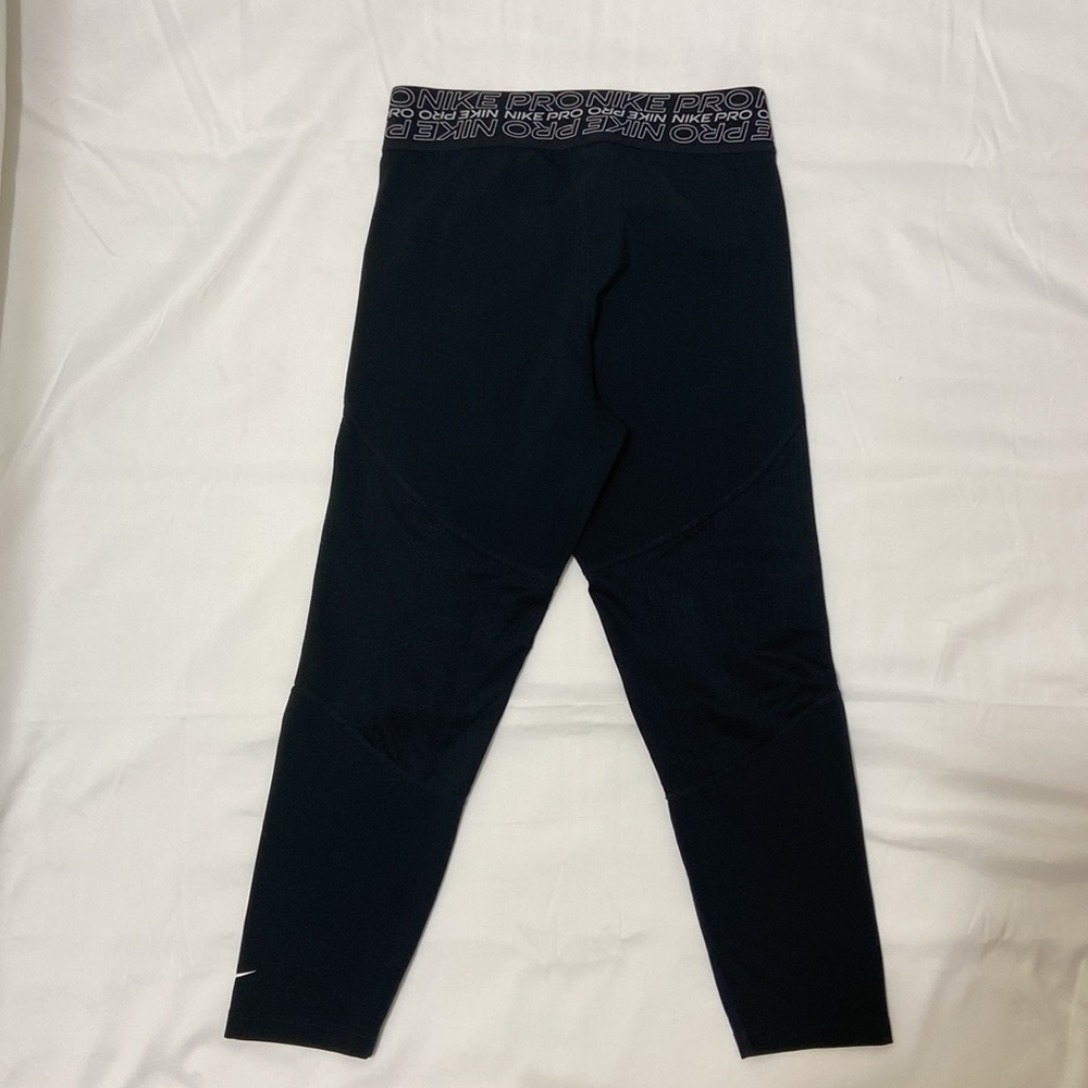 NIKE PRO DRI-FIT WOMEN’S BLACK LEGGINGS. MEDIUM. - Picture 8 of 14